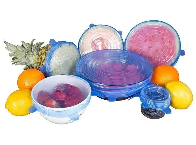 6-PC Silicone Airtight Bowl Covers | 6 Sizes | Rs 499 | BPA-Free House Holds ZauqRoz 