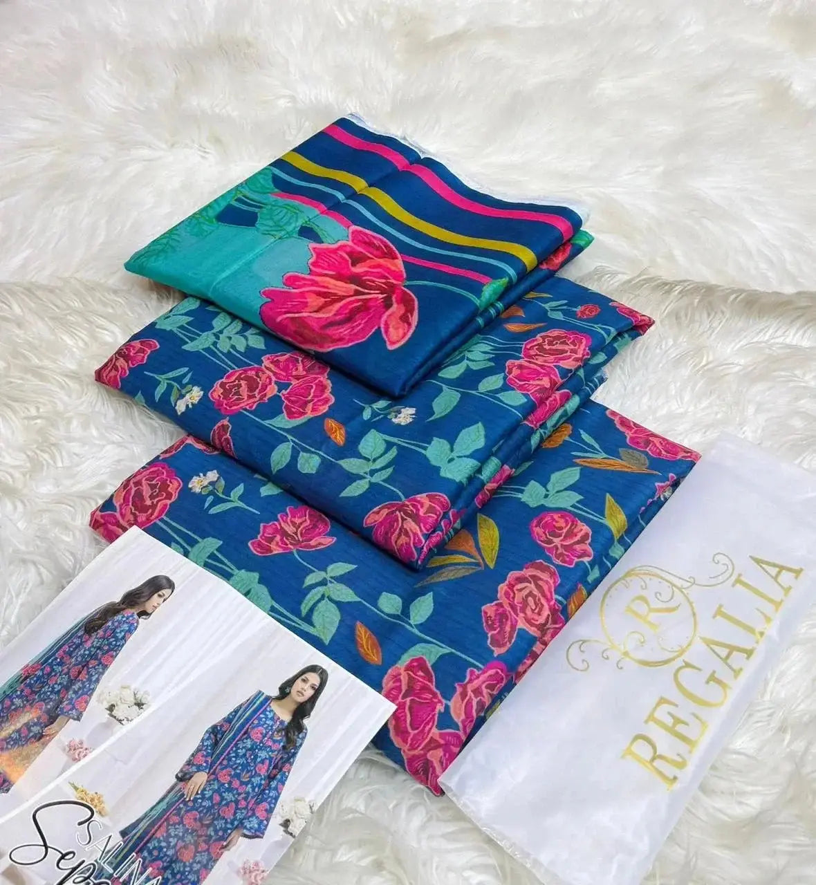 Lawn Jacquard 2 Piece 2025 – Elegant Bindi Shirt & Dyed Trouser Clothing ZauqRoz 