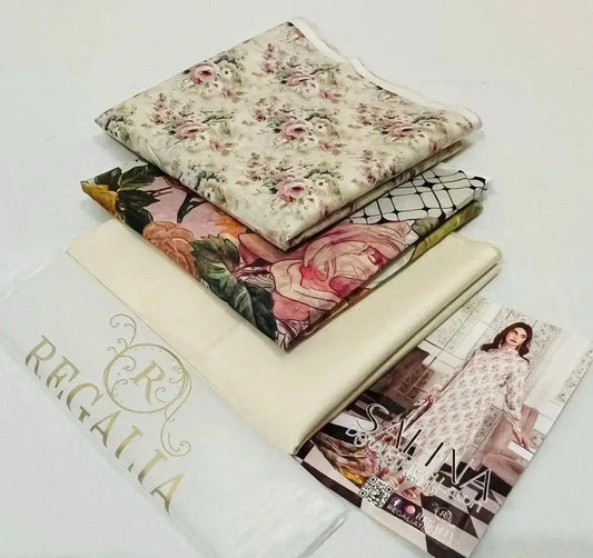 Lawn Jacquard 2 Piece 2025 – Elegant Bindi Shirt & Dyed Trouser Clothing ZauqRoz 