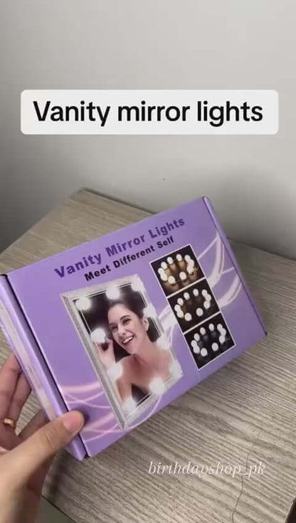 10 Bulb Vanity Light – USB Operated with 3 Modes