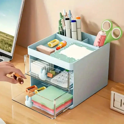 Rabbit Handle Clear Desk Organizer | Office & Home Storage – Rs 999 House Holds ZauqRoz 