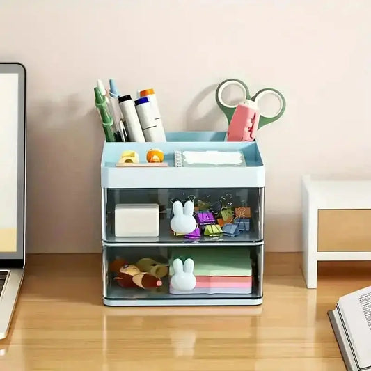 Rabbit Handle Clear Desk Organizer | Office & Home Storage – Rs 999 House Holds ZauqRoz 