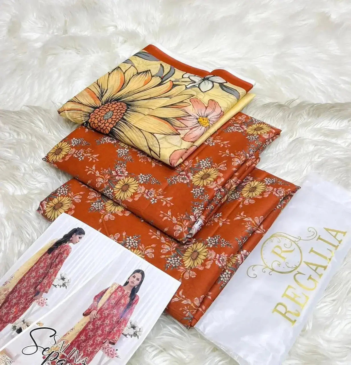 Salina Separates Lawn Vol 8 – Original Lawn Suit 2025 Clothing ZauqRoz 